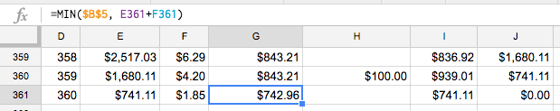 Screenshot of fix prepay problem 1