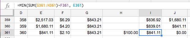 Screenshot of fix second prepay problem