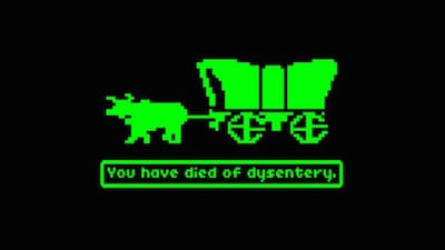 Screenshot of losing the game because of dysentery