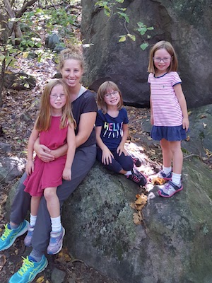 Kids hiking at Devil's Lake State Park