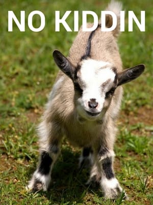 Baby goat (Kid) with label "No Kiddin"