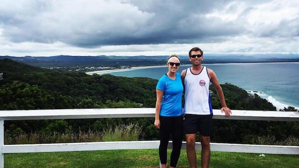 Kyle and Lauren at the Byron Bay Lookout