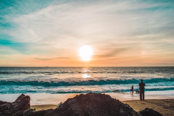 Sunrise over the ocean