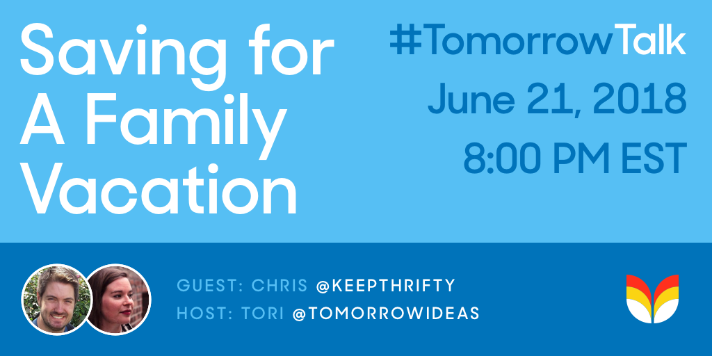 #TomorrowTalk Thursday, June 22nd at 8PM EST