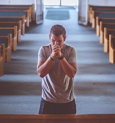 Man praying